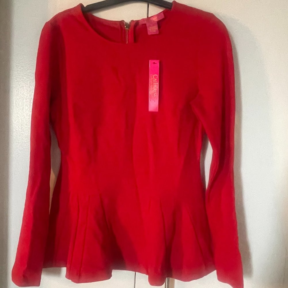 NWT Catherine Peplum Top